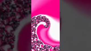 #psychedelictrippy #animation #fractalart Pink and White Hues: Journey into Mandelbrot Spiral Motion