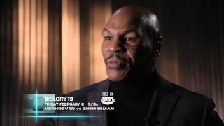 GLORY 19: Mike Tyson Interviews Errol Zimmerman