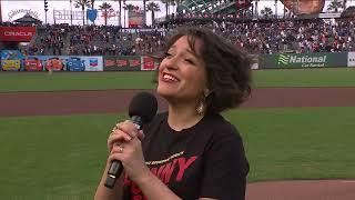 Funny Girl's Katerina McCrimmon | National Anthem for the San Francisco Giants