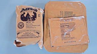 Tasting 2024 US Military MRE (Meal Ready to Eat) Menu NO 19