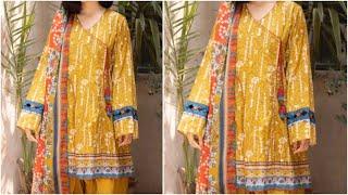 Summer overlap Angrakha style frock cutting and stitching tutorial