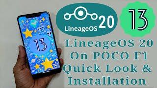 POCO F1 2023 Official Lineage OS 20 Quick Look & Installation | Android 13 #lineageos #pocof1