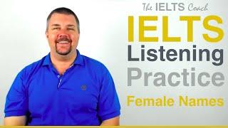 IELTS Listening Practice - Spelling Test - Female Names