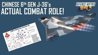 Actual Combat Role of Chinese 6th Gen J-36 Fighter! | हिंदी में