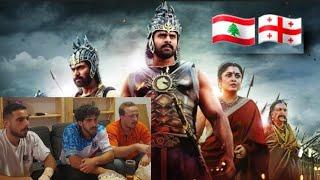 Foreigners reaction to FULL Bahubali : The Beginning movie #bahubali #prabhas #react