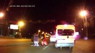 Russian Road Rage -  Animals Attack - Micky Mouse & Sponge Bob