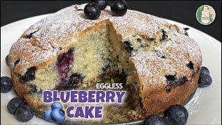 Blueberry Cake | Eggless Cake recipe | No egg No condensed milk | 40K celebration - Sattvik Kitchen