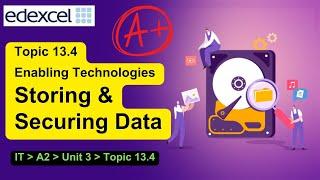 Edexcel IAL - A2 - IT - Unit 3 - Topic 13: - 13.4 Storing and Securing Data with Encryption