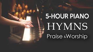 5-Hour Non-Stop Piano Worship Hymns by Sangah Noona with Lyrics