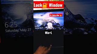 window lock  shortcut key. #lock #computer #tiktok #education #youtube #shorts #browser