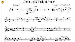 Don't Look Back In Anger by Oasis (Violin Solo with Piano Accompaniment/Sheets)