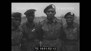 Zambian Minister Andrew Mutemba Visits Trainee Cadets Including Panji Kaunda At Aldershot | Feb 1967