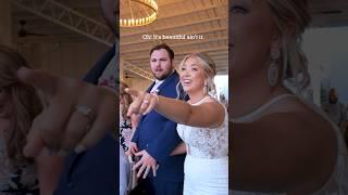 Watch This Couple Light Up as They Spot Their Live Wedding Painting!  #LiveWeddingPainter