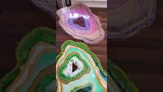 Amazing shocking results, 2018 epoxy rein Art Mineral effects