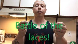 Battle of the elastic shoe laces!