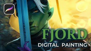 "Fjord Stone" - Digital Painting