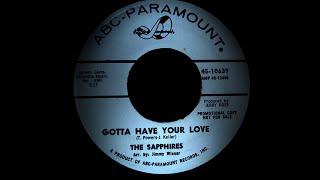 The Sapphires - Gotta Have Your Love. ( Northern Soul)