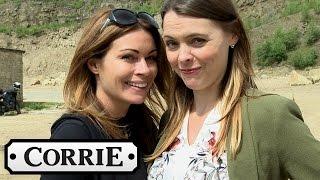 Coronation Street - Behind The Scenes: Carla And Tracy At The Quarry