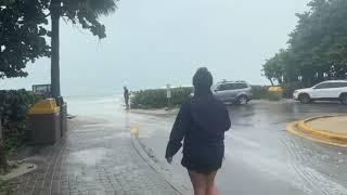 Tropical Storm Debby | High Tide at Vanderbilt Beach in North Naples, Florida | August 4, 2024