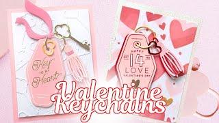 Valentine Hotel Keychain Card and Embellishments