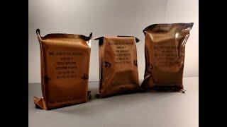 1993 US MRE Review Extremely Fresh 3 Meal 24 Hour Ready to Eat Preserved Food Ration Tasting Test