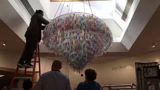 Newark Academy Water Bottle Chandelier Time-Lapse