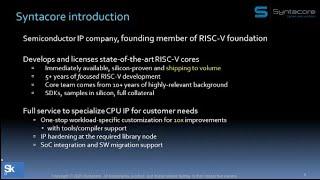 RISC-V 2020 : Alexander Redkin | Syntacore (Russia)