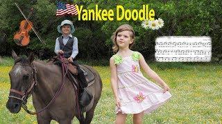 Yankee Doodle - singing and violin performed by Miriam at 5 years old