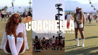 come with me to coachella festival while living in a van | single mother travel diaries