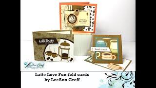 A Little Latte fun fold cards