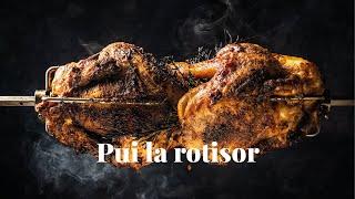 Reteta pui la rotisor pe Big Green Egg kamado ceramic