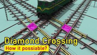 How Trains Navigate Diamond Crossings | diamond crossing nagpur