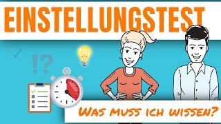 Einstellungstest | Eignungstest: Was muss ich wissen? #einstellungstest