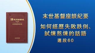 末世基督座談紀要《如何經歷失敗跌倒、試煉熬煉的話語》選段60