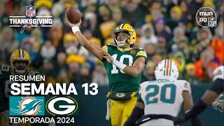 Miami Dolphins vs. Green Bay Packers | Resumen NFL en español - Semana 13 | NFL Highlights 2024