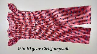 Jumpsuit For 9 to 10 year Girl/ Jumsuit Cutting And Stitching/jumpsuit Design