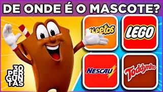  DE ONDE É ESSE MASCOTE?  Você conhece os mascotes mais famosos do mundo? | #quiz #macaquiz 