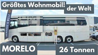 Wohnmobil GRÖẞENREKORD 2025 🫡 Morelo Grand Empire | 26 Tonnen | 3 Achsen | 3 Zimmer Küche Bad