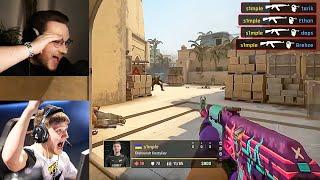 ohnepixel shocked by s1mple's most viewed clips