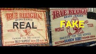 Real vs. Fake True Religion jeans. How to spot fake True Religion