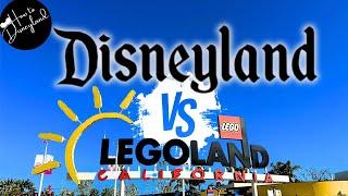 Compare the differences of Legoland & Disneyland