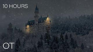 Blizzard at Castle Neuschwanstein | Howling Wind & Blowing Snow | Relax | Study | Sleep | 10 HOURS