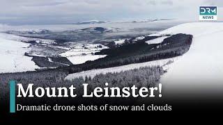 Drone Shots Show Snow Blanket Over Ireland's Mount Leinster | DRM News | AL11