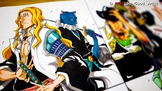 Drawing the Worst Generation as Gotei 13 Captains & Lieutenants [ PART 1 ] | One piece X Bleach