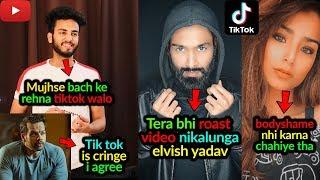 Youtubers vs Tiktokers Full Drama Explained | Flying Beast React on Drama | Elvish Yadav Reply Amir