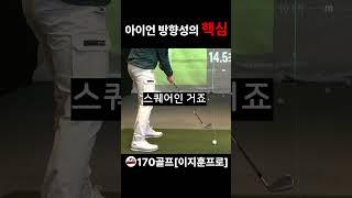 아이언 방향성 똑바로 보내는 방법  #golf #골프레슨
