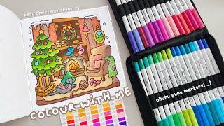 ️ cozy christmas colour with me!  ft. ohuhu markers
