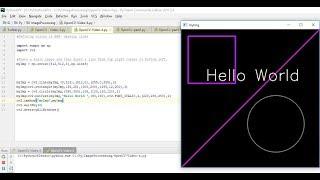 OpenCV - Creating Basic Shapes - Line, Rectangle, Circle -Do it yourself- part -4