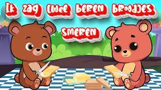 Ik zag twee beren broodjes smeren | Nederlandse Kinderliedjes