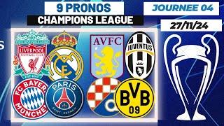 PRONOSTIC FOOT: PRONOSTIC CHAMPIONS LEAGUE // 27-11-24 (Réal Madrid, Liverpool, PSG, Bayern )